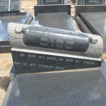 FOURIE J.P. 1938-1967