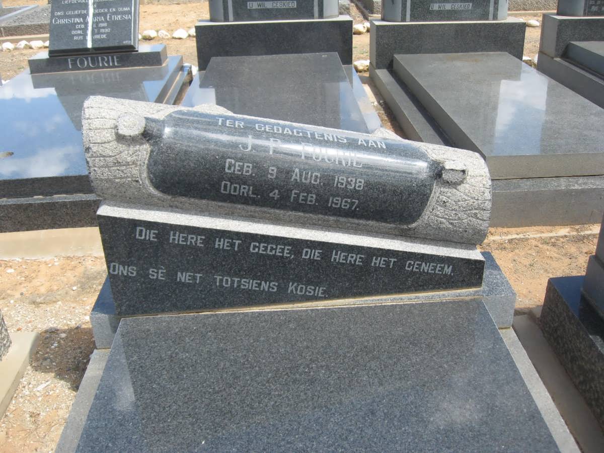 FOURIE J.P. 1938-1967