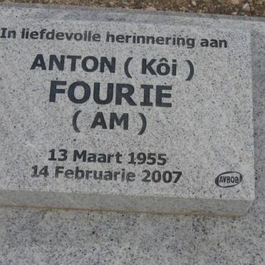 FOURIE A.M. 1955-2007