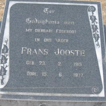 JOOSTE Frans 1915-1977