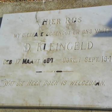 KLEINGELD D. 1880-1945