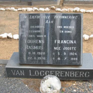 LOGGERENBERG Lourens Rasmus, van 1928-1976 &amp; Francina JOOSTE 1924-1999