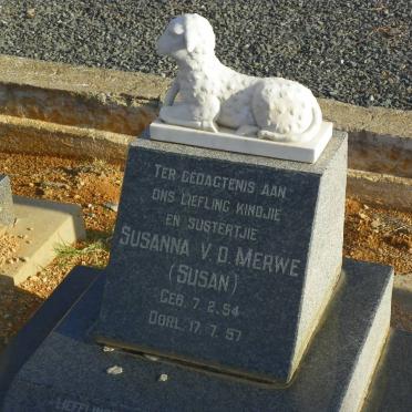 MERWE Susanna, v.d. 1954-1957