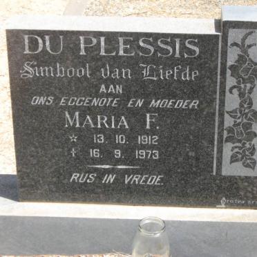 PLESSIS Maria F., du 1912-1973