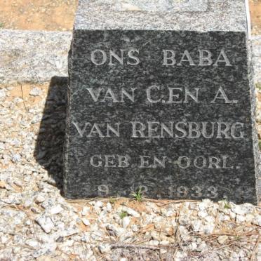 RENSBURG, van 1933-1933