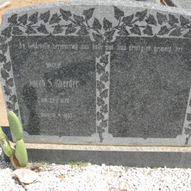 RHEEDER Jacob S. 1876-1953