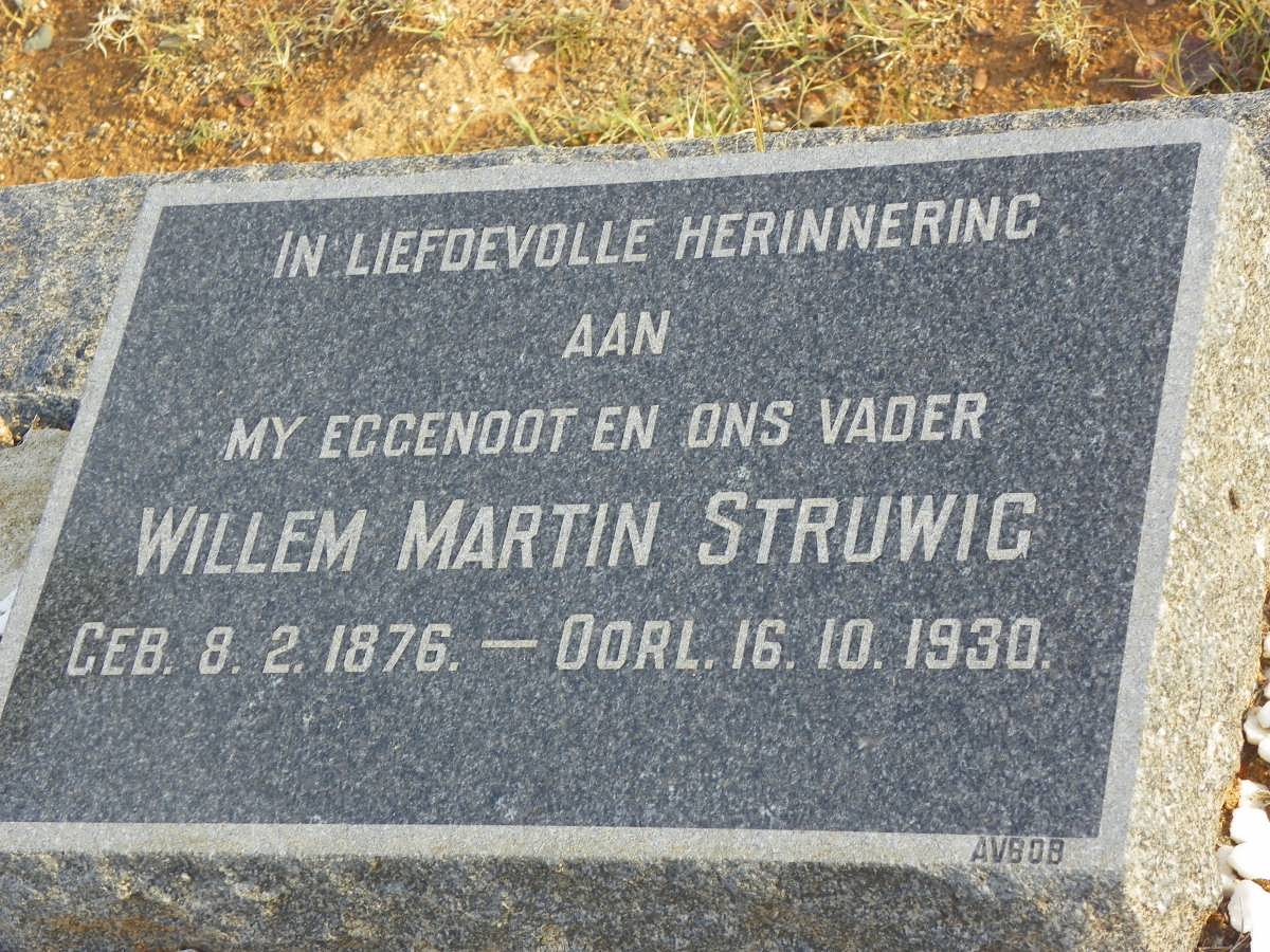STRUWIG Willem Martin 1876-1930
