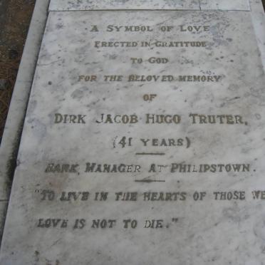 TRUTER Dirk Jacob Hugo