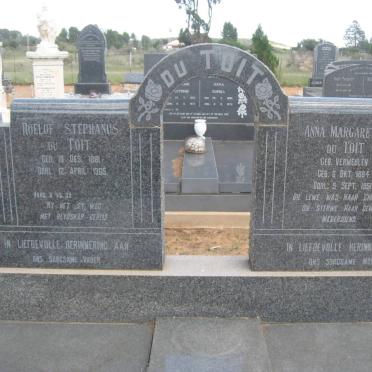TOIT Roelof Stephanus, du 1881-1965 &amp; Anna Margaretha VERMEULEN 1884-1951