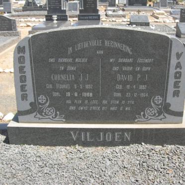 VILJOEN David P.J. 1892-1964 &amp; Cornelia J.J. FOURIE 1892-1968
