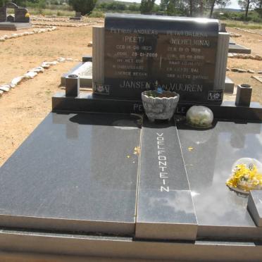 VUUREN Petrus Andreas, Jansen van 1923-2009 &amp; Petro Daliena 1928-2005