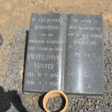 VENTER Pieter David 1886-1952