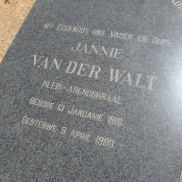 WALT Jannie, van der 1918-1990