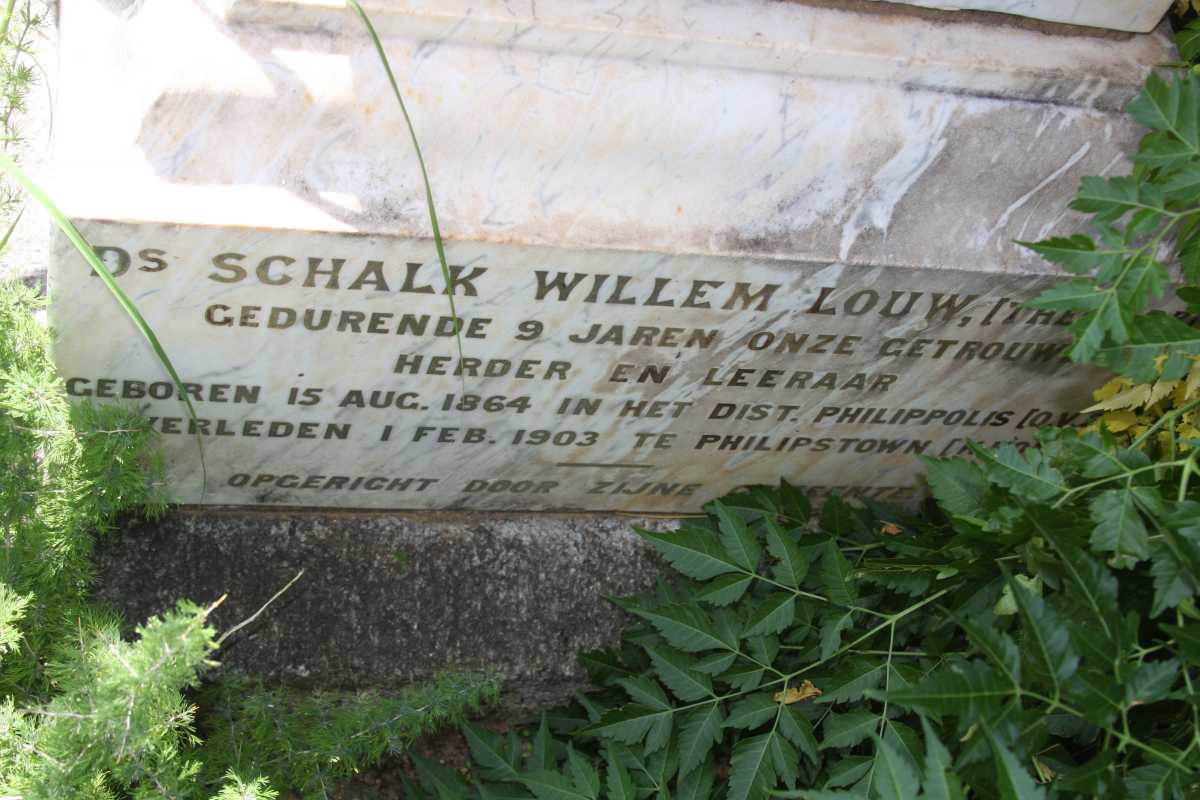 LOUW Schalk Willem 1864-1903