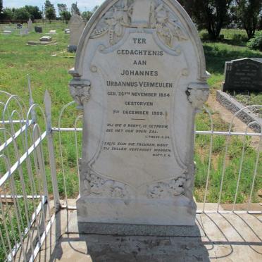 VERMEULEN Johannes Urbannus 1854-1909 &amp; Anna Margrietha 1856-1913