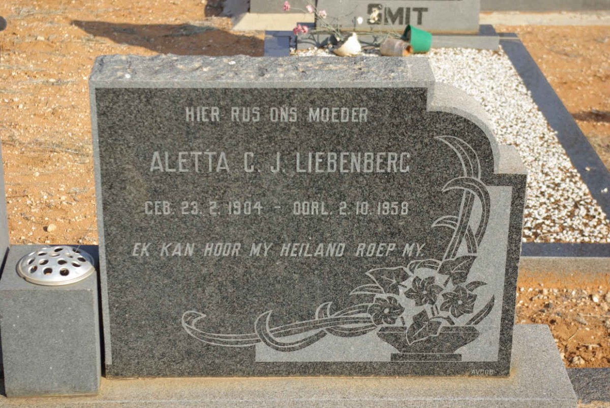 LIEBENBERG Aletta C.J. 1904-1958