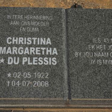 PLOOY Johan Christiaan Kriek, du 1918-2002 &amp; Christina Margaretha DU PLESSIS 1922-2008