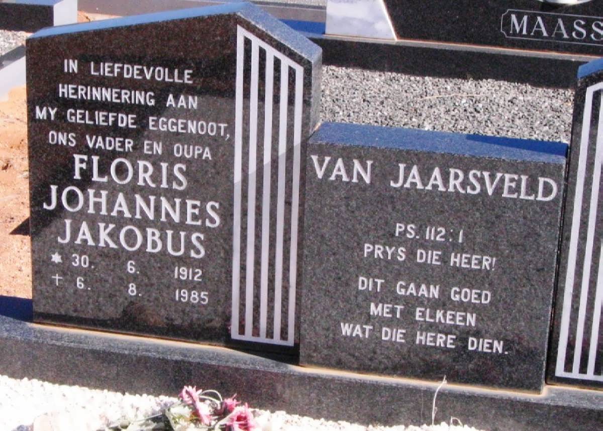 JAARSVELD Floris Johannes Jakobus, van 1912-1985