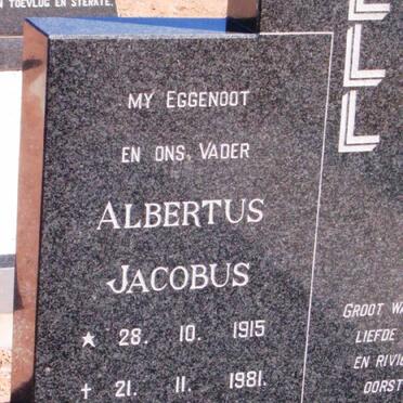 O'CONNELL Albertus Jacobus 1915-1981
