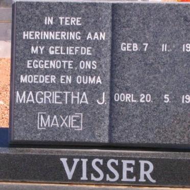 VISSER Magrietha J. 1932-1990