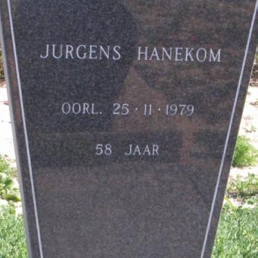 HANEKOM Jurgens -1979