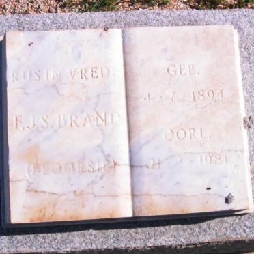 BRAND F.J.S. 1894-1981