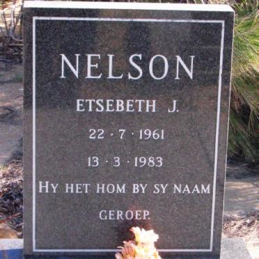 NELSON Etsebeth J. 1961-1983