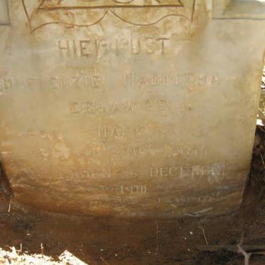 LANGE Emmelenzie Magritha, de nee MARX 1841-1910