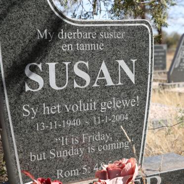 BURGER Susanna Catharina nee SCHOEMAN 1940-2004