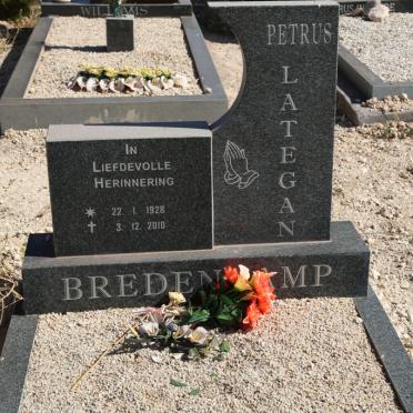 BREDENKAMP Petrus Lategan 1928-2010