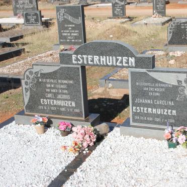 ESTERHUIZEN Carel Jacobus 1929-1980 &amp; Johanna Carolina 1935-2009