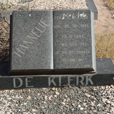 KLERK Hannelie, de 1962-1995