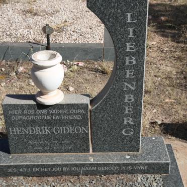 LIEBENBERG Hendrik Gideon 1926-2006