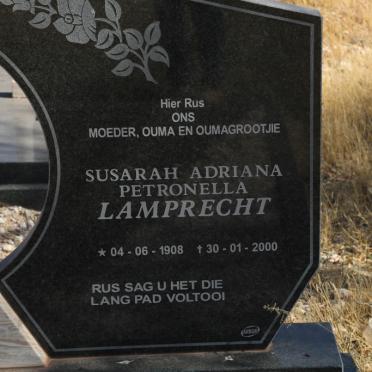 LAMPRECHT Susarah Adriana Petronella 1908-2000