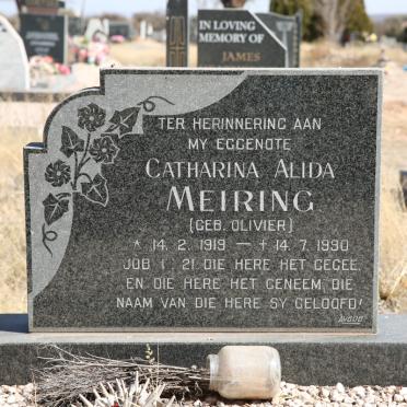 MEIRING Catharina Alida nee OLIVIER 1919-1990