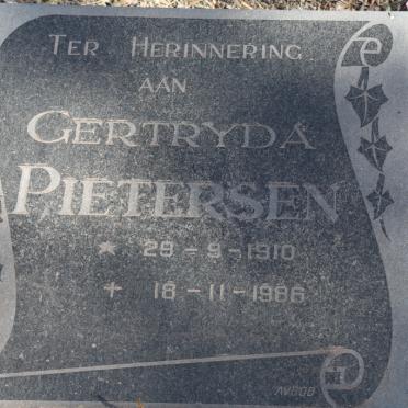 PIETERSEN Gertryda 1910-1986