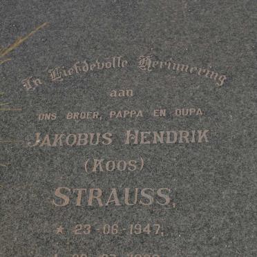 STRAUSS Jakobus Hendrik 1947-1998