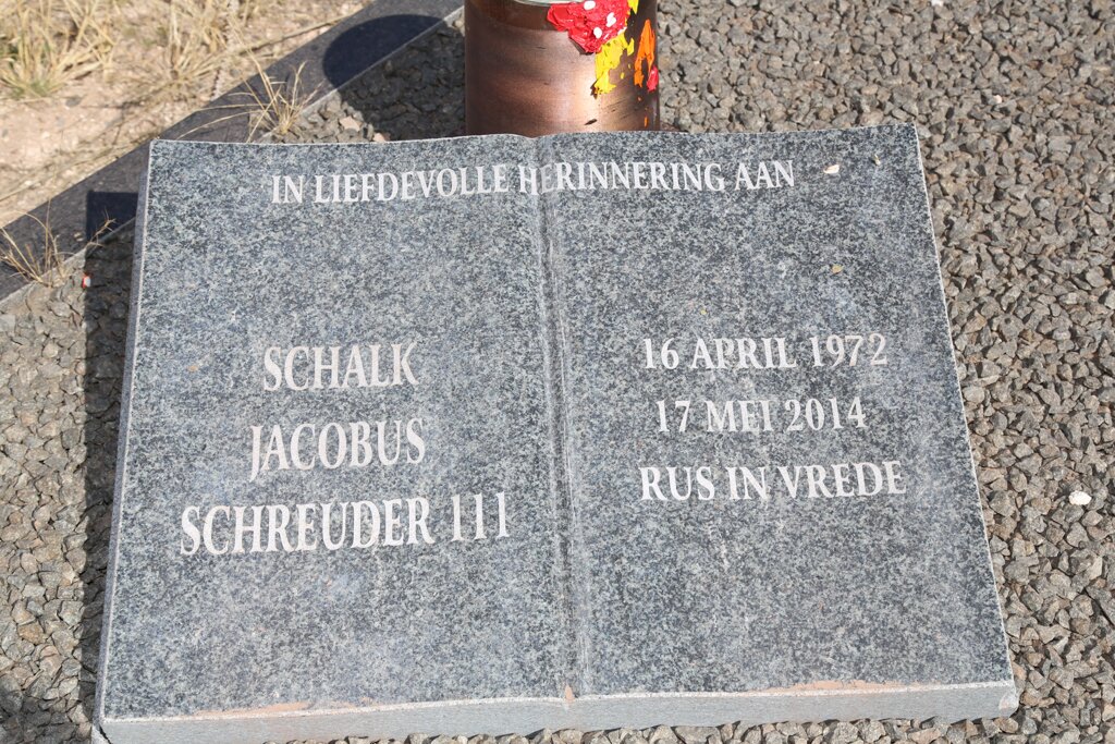 SCHREUDER Schalk Jacobus 1972-2014