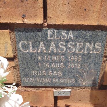 CLAASSENS Elsa 1965-2012