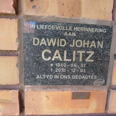 CALITZ Dawid Johan 1940-2010