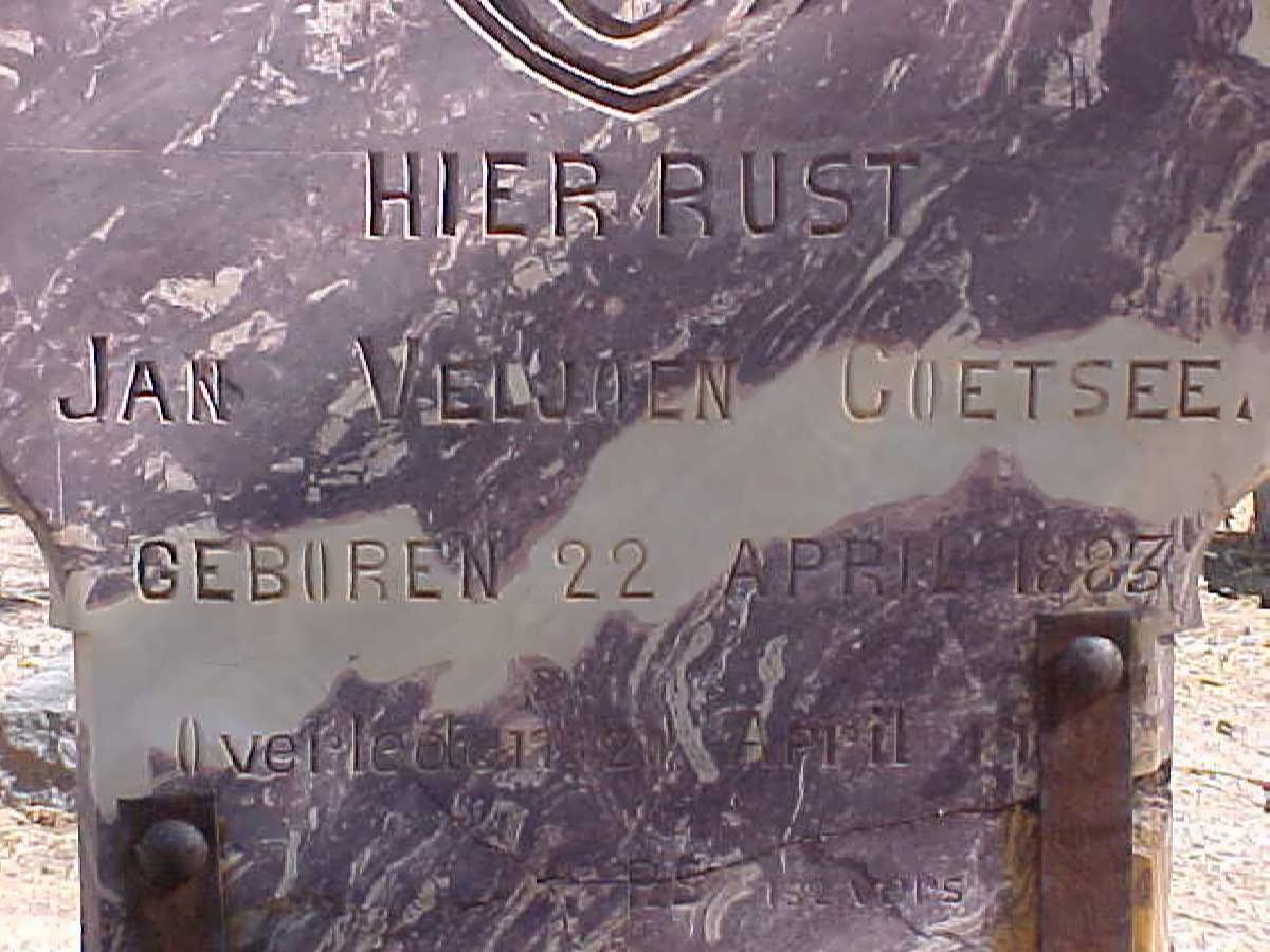 COETZEE Jan Veljoen 1883-