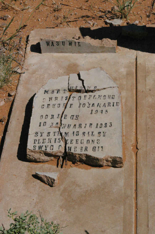 HOUGH Marthinus Christoffel 1935-1935