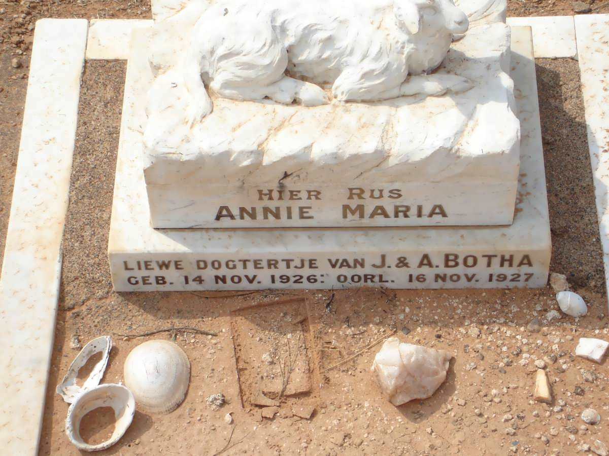 BOTHA Annie Maria 1926-1927
