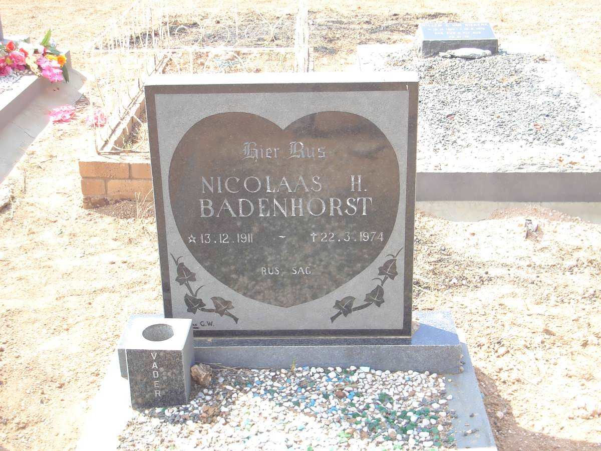 BADENHORST Nicolaas H. 1911-1974