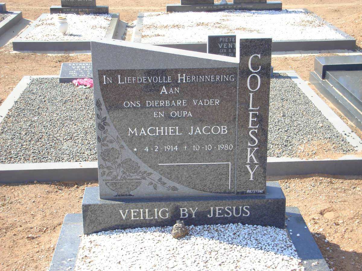 COLESKY Machiel Jacob 1914-1980