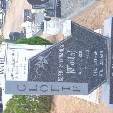 CLOETE Gerrit Stephanus 1931-1993