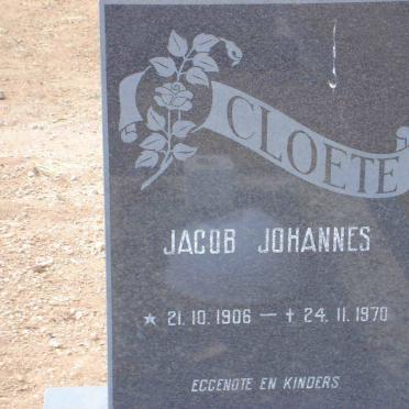 CLOETE Jacob Johannes 1906-1970