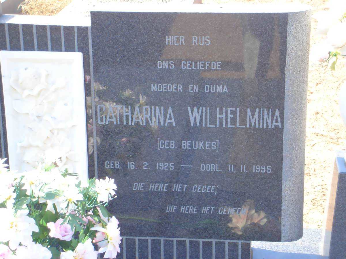 CLOETE Catharina Wilhelmina nee BEUKES 1925-1995