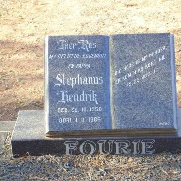 FOURIE Stephanus Hendrik 1958-1986