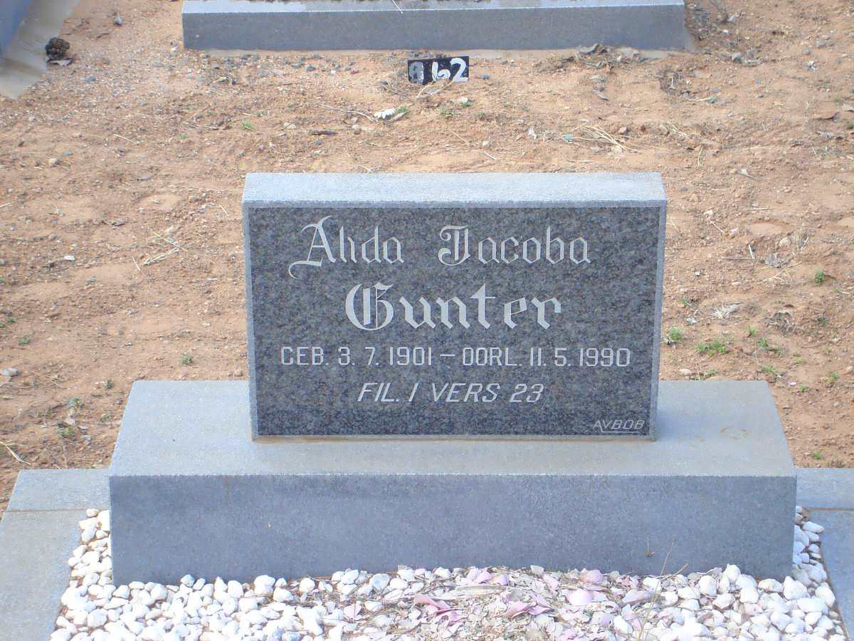 GUNTER Alida Jacoba 1901-1990
